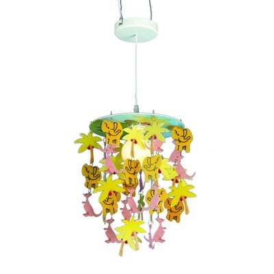 Kids Hanging Lamp Elephant 1/L Ε27 Md 7119-1B