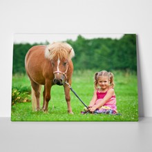 Little girl pony