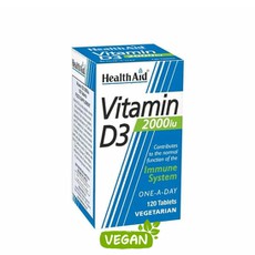 Health Aid Vitamin D3 2000iu Συμπλήρωμα Διατροφής 