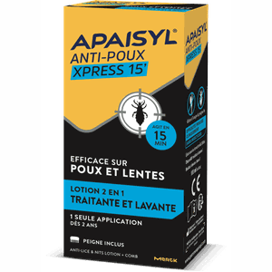 APAISYL Anti-poux xpress 15' αντιφθειρική λοσιόν 2
