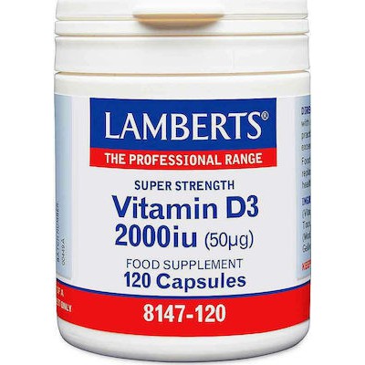 LAMBERTS Συμπλήρωμα Διατροφής Vitamin D3 2000iu x120 Δισκία