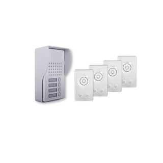 Door Phone Kit 4 Calls Prestige Silver 036413