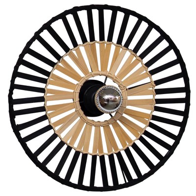 Ceiling Light D40 Black Bamboo 1Xe27 Max 40W