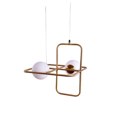 Pendant Light Se 133-2Ps Athen With White Opal And