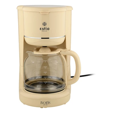 Estia Καφετιερα Φιλτρου Ivoris Πλαστικη 900w με Γυ