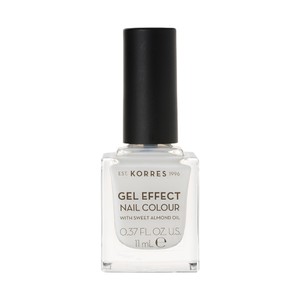 KORRES Gel effect nail colour N02 porcelan white 1