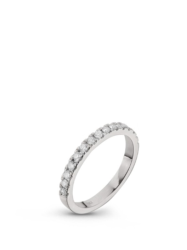 Δαχτυλίδι Λευκόχρυσο Κ18 με Διαμάντια