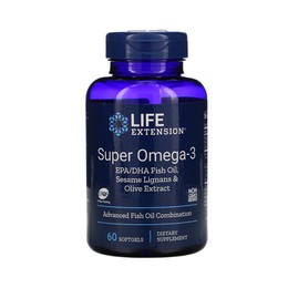 Life Extension Super Omega-3 EPA/DHA With Sesame Lignans And Olive Fruit Extract, 60 Μαλακές Κάψουλες