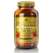 Solgar Vitamin C 500mg Chewable - Ράσμπερυ, 90 tabs