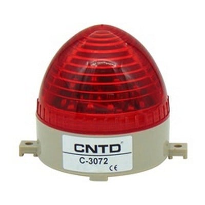 Small LED Strobe Beacon 230VAC 85X75mm Red C-3072 