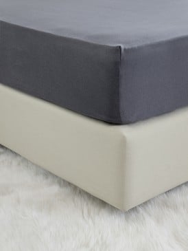 Fitted Sheet - Tender Dark Gray