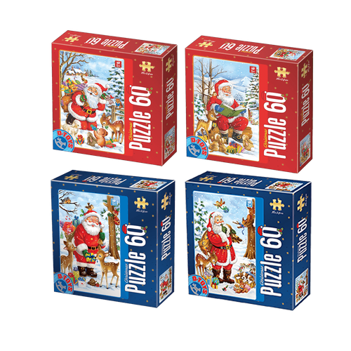D-TOYS ΠΑΖΛ ΧΡΙΣΤΟΥΓΕΝΝΩΝ 60 ΚΟΜΜΑΤΙΑ 4 ΣΧΕΔΙΑ ΑΣΣ