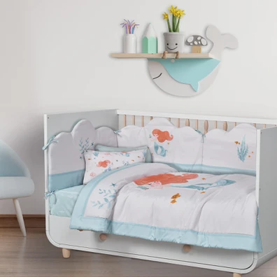 Das Baby Κουβερλι fun 4876 Λιλα, Μεντα, ροζ 110x15