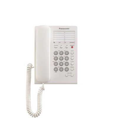 Corded Hotel Type Telephone White With Emergency B