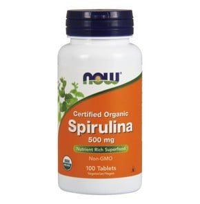 Now Foods Spirulina 500 mg (Certified Organic) -Τό