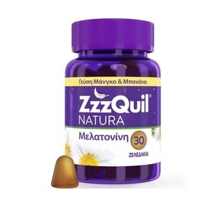 ZzzQuil NATURA Συμπλήρωμα Διατροφής με Μελατονίνη 