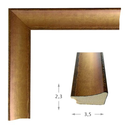 Καθρέπτης με ξύλινη μπρονζέ κορνίζα 60x80/70x90
