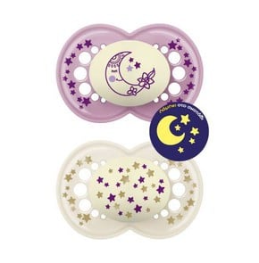 MAM Original Night Siicone Soother for Girls 16+ M