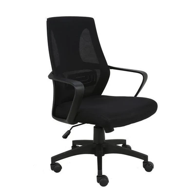 Πολυθρόνα Γραφείου Mesh Μαύρο 60x59x93/101cm ZWW B