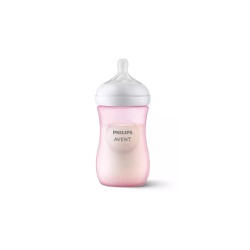 Philips Avent Natural Response Plastic Baby Bottle 1+ Months Pink 260ml