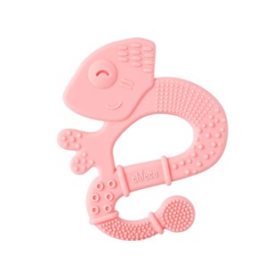 Chicco Neutral Silicone Teething Ring in Pink for 