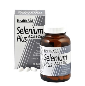 Health Aid Selenium Plus 200μg A,C,E & Zinc, 60tab