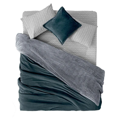 Σετ 2τμχ Κουβέρτα Velvet Emerald 220x240 guy Laroc