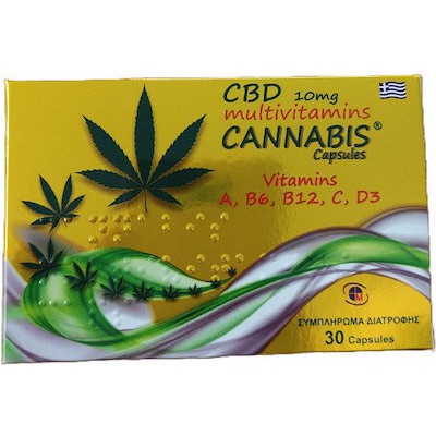MEDICHROM Cannabis CBD 10mg Συμπλήρωμα Διατροφής Για Τόνωση & Ευεξία Του Οργανισμού 30 Κάψουλες