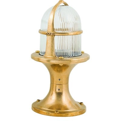 BRASS SHORT COLUMN LIGHT HEIGHT:28cm Ε27 IP54