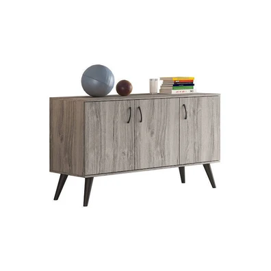 Μπουφές 135x44.5x85cm Μελαμίνη Nο4 Σταχτί
