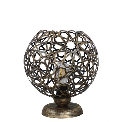 Table Lamp Tunis Mettalic Bronze Ball With Plastic