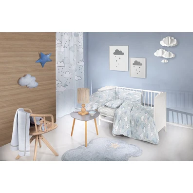 Σετ 3τμχ Βρεφική Προίκα Cloudy Light Blue guy Laro