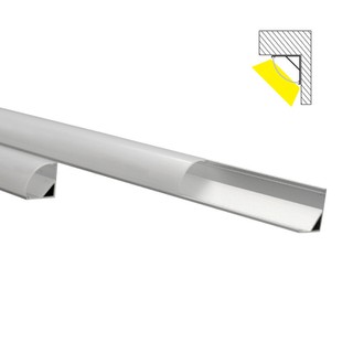 Aluminium Profile for Corner with Milky Cover