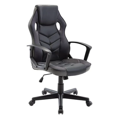 Bucket Manager Armchair Mesh & Pu Black /Grey 62x5