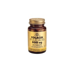 Solgar Folacin (Folic Acid) 800μg Φυλλικό Oξύ 100 ταμπλέτες