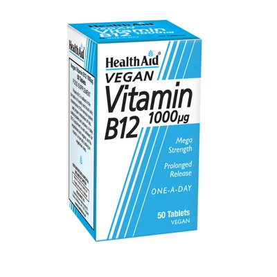 Health Aid Vitamin B12 1000mg 50 Ταμπλέτες