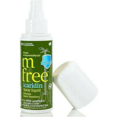 M-FREE Icaridin Άοσμο Εντομοαπωθητικό Spray Κατάλληλο Για Παιδιά 80ml