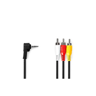 Cable Video & Audio Jack 3.5mm Male to 3 RCA Male 