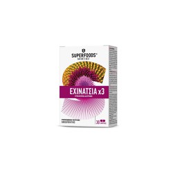 Superfoods Echinacea x3 Dietary Supplements To Strengthen the Immune 30 tabs