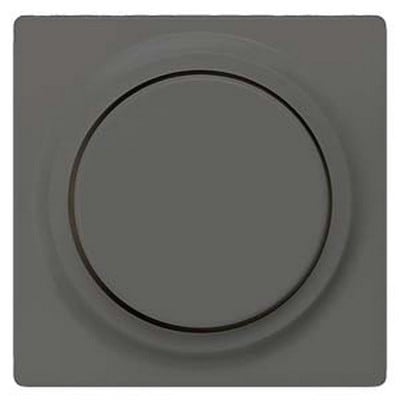 Delta I-System Rotary Dimmer Cover Plate Carbon Me