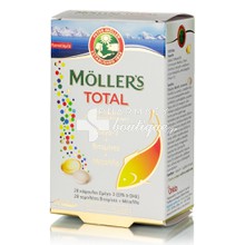 Moller's Total - Ωμέγα 3 & Βιταμίνες & Μέταλλα , 28 caps + 28 tabs