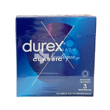 Durex Classic - Κλασικά Ευκολοφόρετα Προφυλακτικά, 3τμχ