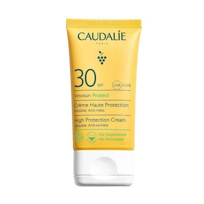 CAUDALIE Vinosun Protect High Protection Cream Αντιρυτιδική Αντηλιακή Κρέμα Για Πρόσωπο & Λαιμό SPF30 50ml