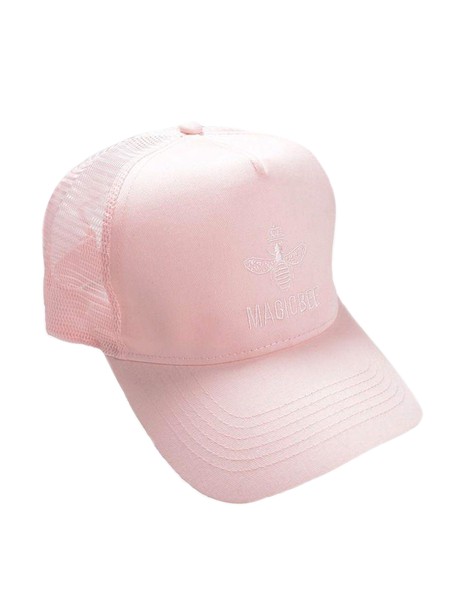 Magic bee embroidered cap - pink