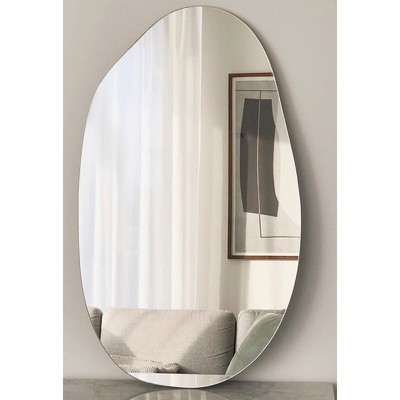 Καθρέπτης μπάνιου τοίχου σε σχήμα βότσαλο 55x90/60