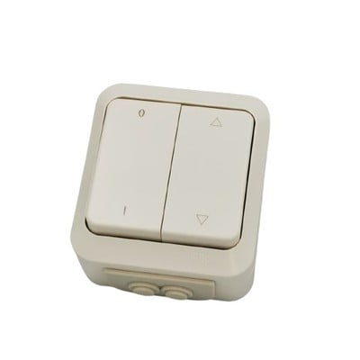 Roller Switch Wall Mounted Waterproof IP54 White A