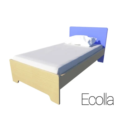Παιδικό Μονό Κρεβάτι Μπλε 90x190/200 Irven  Ecolla