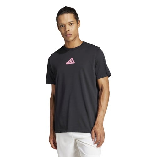 adidas men aeroready tennis play graphic t-shirt (