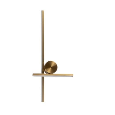 Wall Light Led 14W Two Vertical Rods Gold