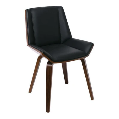 Chair Walnut/Pu Black 52x53x80cm ZWW Numan